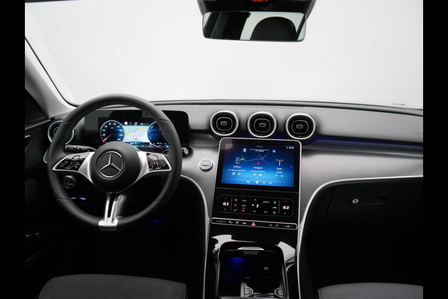 Mercedes-Benz C-Klasse Estate 300 e PHEV 313pk Dealer O.H | Adaptive Cruise | Camera | Apple Carplay | BLIS | Sportstoelen Verwarmd | Virtual Cockpit | Navigatie | DAB | 17"L.M | Plug In Hybrid |