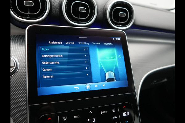 Mercedes-Benz C-Klasse Estate 300 e PHEV 313pk Dealer O.H | Adaptive Cruise | Camera | Apple Carplay | BLIS | Sportstoelen Verwarmd | Virtual Cockpit | Navigatie | DAB | 17"L.M | Plug In Hybrid |