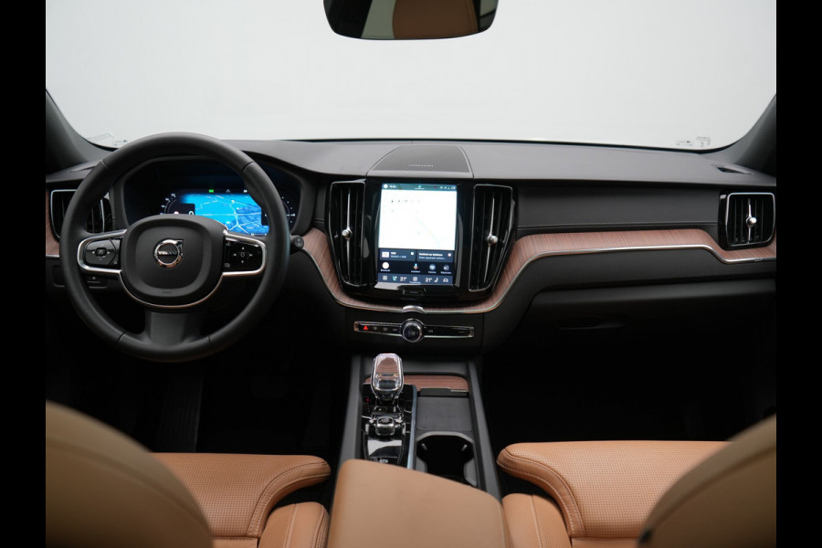 Volvo XC60 T8 AWD Ultimate Dark LONG RANGE PHEV 455pk Dealer O.H. | Trekhaak Af Fabriek | Panodak | Adaptive Cruise | Head Up | 360 Camera | Harman / Kardon | Lederen Comfortzetels Massage & Ventilatie & Memory | Keyless | Stoelen & Stuur Verwarmd | Plug In Hybrid |