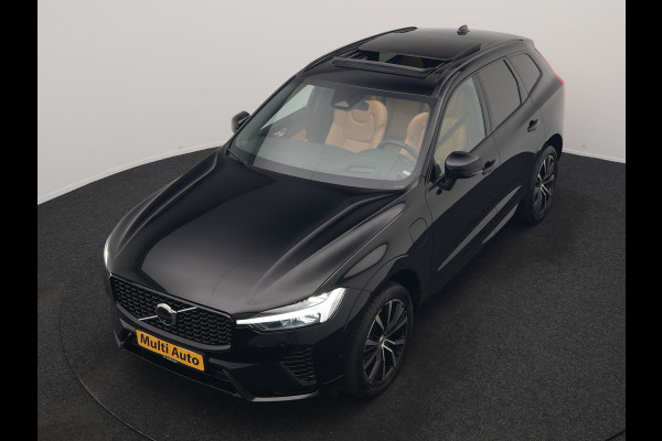 Volvo XC60 T8 AWD Ultimate Dark LONG RANGE PHEV 455pk Dealer O.H. | Trekhaak Af Fabriek | Panodak | Adaptive Cruise | Head Up | 360 Camera | Harman / Kardon | Lederen Comfortzetels Massage & Ventilatie & Memory | Keyless | Stoelen & Stuur Verwarmd | Plug In Hybrid |