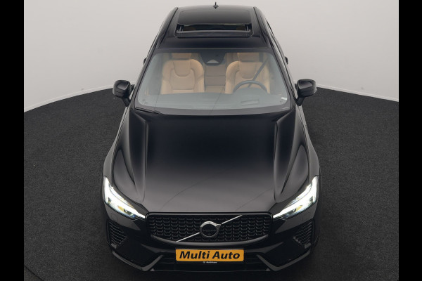 Volvo XC60 T8 AWD Ultimate Dark LONG RANGE PHEV 455pk Dealer O.H. | Trekhaak Af Fabriek | Panodak | Adaptive Cruise | Head Up | 360 Camera | Harman / Kardon | Lederen Comfortzetels Massage & Ventilatie & Memory | Keyless | Stoelen & Stuur Verwarmd | Plug In Hybrid |