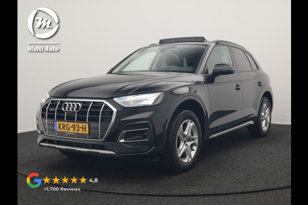 Audi Q5 50 TFSI e Advanced edition PHEV 300pk | Trekhaak Af Fabriek | Panodak | 360 Camera | Lederen Comfortzetels Verwarmd | Cruise Control | Virtual | Navigatie | DAB | Plug In Hybrid |