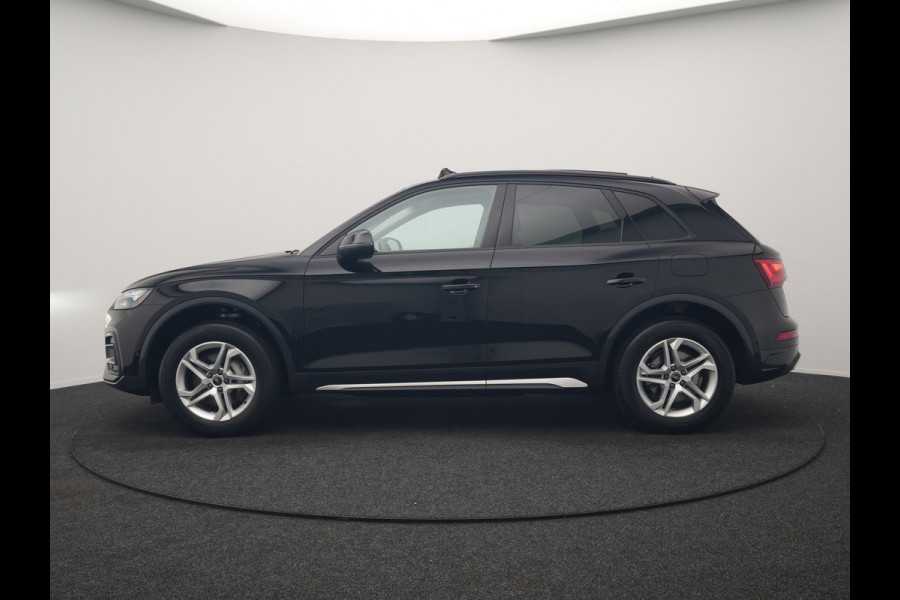 Audi Q5 50 TFSI e Advanced edition PHEV 300pk | Trekhaak Af Fabriek | Panodak | 360 Camera | Lederen Comfortzetels Verwarmd | Cruise Control | Virtual | Navigatie | DAB | Plug In Hybrid |