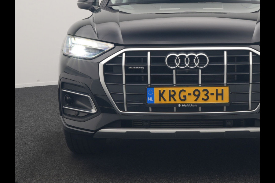 Audi Q5 50 TFSI e Advanced edition PHEV 300pk | Trekhaak Af Fabriek | Panodak | 360 Camera | Lederen Comfortzetels Verwarmd | Cruise Control | Virtual | Navigatie | DAB | Plug In Hybrid |