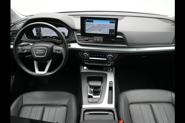 Audi Q5 50 TFSI e Advanced edition PHEV 300pk | Trekhaak Af Fabriek | Panodak | 360 Camera | Lederen Comfortzetels Verwarmd | Cruise Control | Virtual | Navigatie | DAB | Plug In Hybrid |