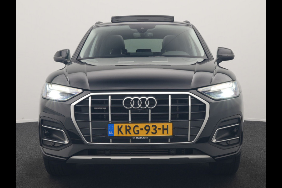 Audi Q5 50 TFSI e Advanced edition PHEV 300pk | Trekhaak Af Fabriek | Panodak | 360 Camera | Lederen Comfortzetels Verwarmd | Cruise Control | Virtual | Navigatie | DAB | Plug In Hybrid |