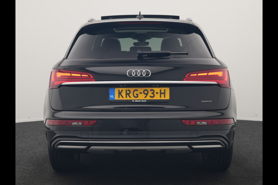 Audi Q5 50 TFSI e Advanced edition PHEV 300pk | Trekhaak Af Fabriek | Panodak | 360 Camera | Lederen Comfortzetels Verwarmd | Cruise Control | Virtual | Navigatie | DAB | Plug In Hybrid |