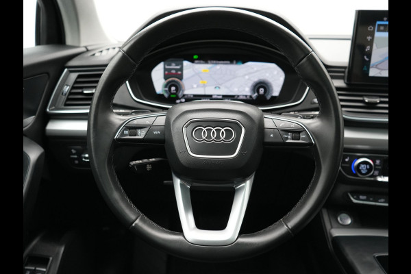 Audi Q5 50 TFSI e Advanced edition PHEV 300pk | Trekhaak Af Fabriek | Panodak | 360 Camera | Lederen Comfortzetels Verwarmd | Cruise Control | Virtual | Navigatie | DAB | Plug In Hybrid |
