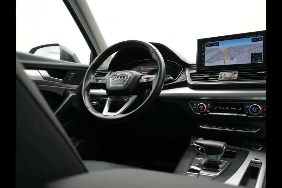 Audi Q5 50 TFSI e Advanced edition PHEV 300pk | Trekhaak Af Fabriek | Panodak | 360 Camera | Lederen Comfortzetels Verwarmd | Cruise Control | Virtual | Navigatie | DAB | Plug In Hybrid |