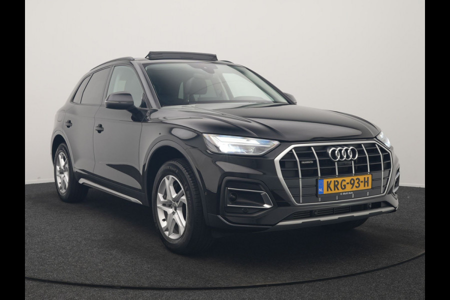 Audi Q5 50 TFSI e Advanced edition PHEV 300pk | Trekhaak Af Fabriek | Panodak | 360 Camera | Lederen Comfortzetels Verwarmd | Cruise Control | Virtual | Navigatie | DAB | Plug In Hybrid |
