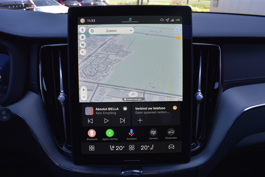 Volvo XC60 T6 350PK Automaat Plug-in hybrid AWD Ultra Black Edition HUD | Luchtvering | Trekhaak | 360 Camera | H&K | 21"LMV | Stoelverwarming | Panodak
