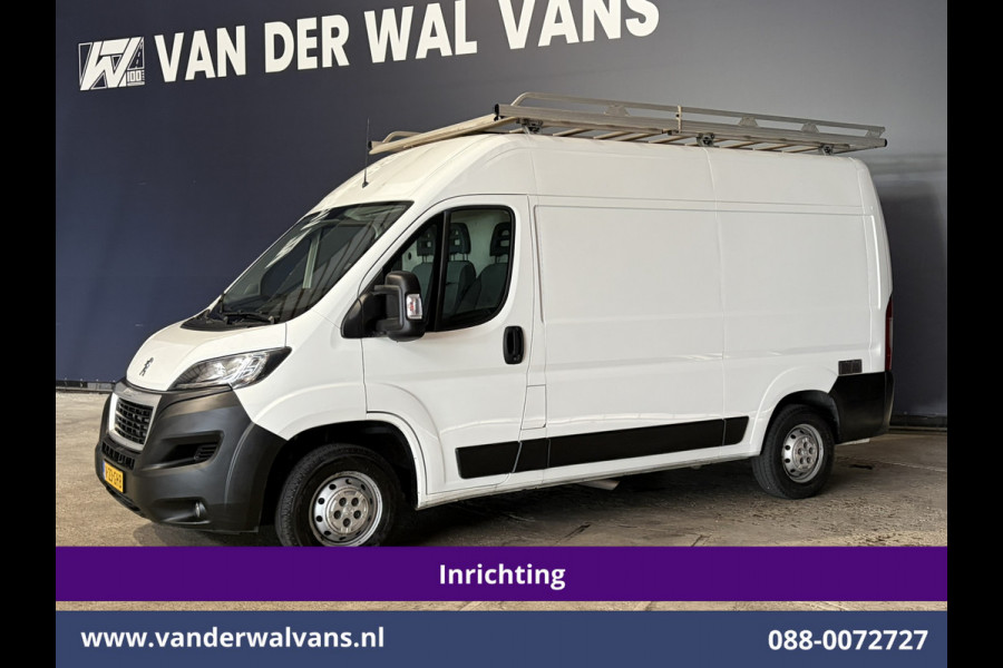 Peugeot Boxer 2.0 BlueHDI 131pk L2H2 Inrichting Euro6 Airco | Imperiaal | Camera | 2500kg Trekhaak | Cruisecontrol Parkeersensoren, Bijrijdersbank