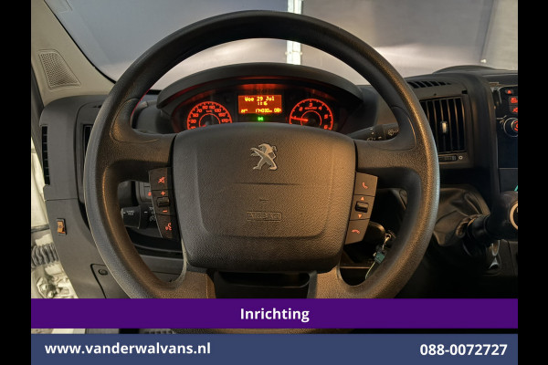 Peugeot Boxer 2.0 BlueHDI 131pk L2H2 Inrichting Euro6 Airco | Imperiaal | Camera | 2500kg Trekhaak | Cruisecontrol Parkeersensoren, Bijrijdersbank