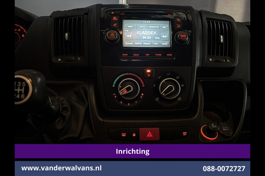 Peugeot Boxer 2.0 BlueHDI 131pk L2H2 Inrichting Euro6 Airco | Imperiaal | Camera | 2500kg Trekhaak | Cruisecontrol Parkeersensoren, Bijrijdersbank