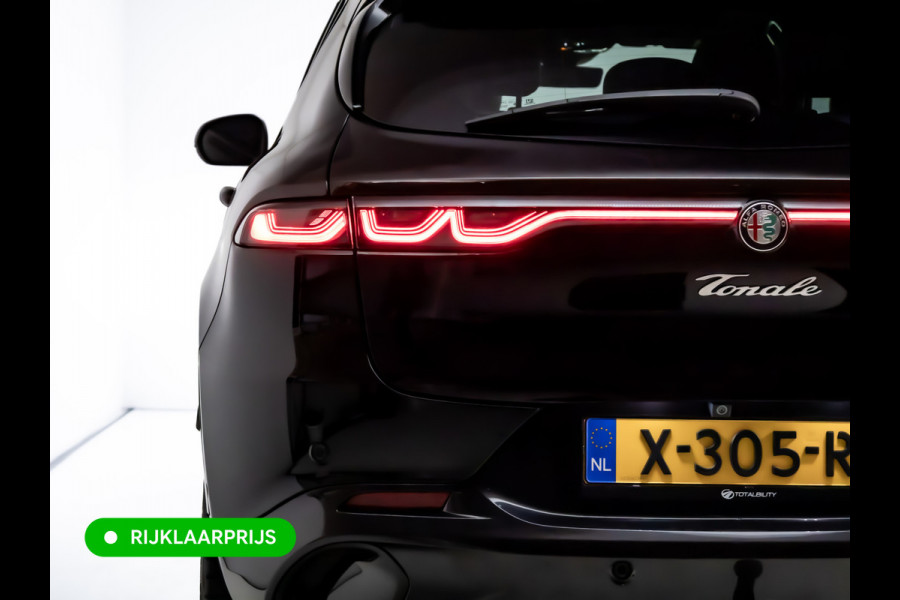 Alfa Romeo Tonale 1.5T Hybrid Veloce | Leer | Panoramadak | Elec. achterklep | Afn. trekhaak | Adap. Cruise | Harman Kardo | Stoel- verwamring en Stoel koeling, Stuur verwarming, 360 Camera, Stoel met gehuegen
