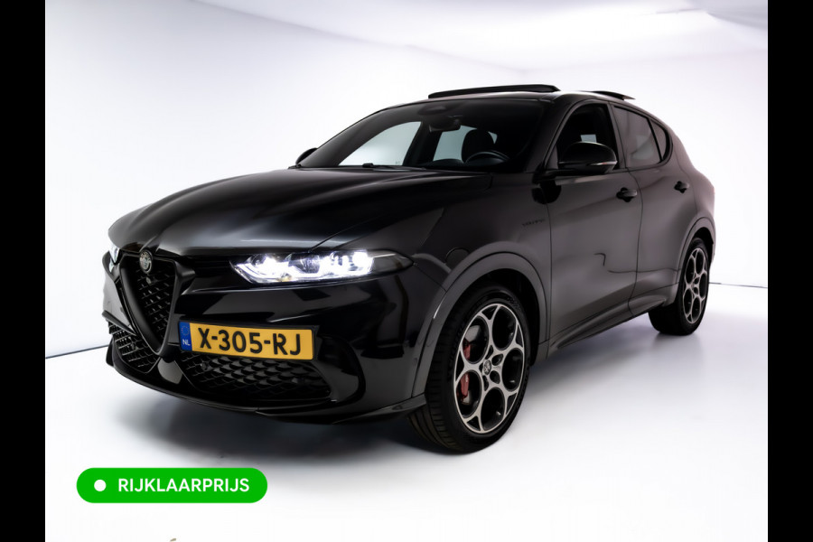 Alfa Romeo Tonale 1.5T Hybrid Veloce | Leer | Panoramadak | Elec. achterklep | Afn. trekhaak | Adap. Cruise | Harman Kardo | Stoel- verwamring en Stoel koeling, Stuur verwarming, 360 Camera, Stoel met gehuegen