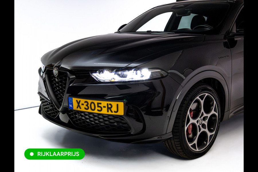 Alfa Romeo Tonale 1.5T Hybrid Veloce | Leer | Panoramadak | Elec. achterklep | Afn. trekhaak | Adap. Cruise | Harman Kardo | Stoel- verwamring en Stoel koeling, Stuur verwarming, 360 Camera, Stoel met gehuegen