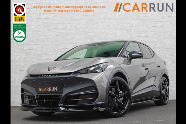 CUPRA Tavascan 77 kWh Aero-pack | Nieuw! | Winter-Pack | Warmtepomp | Verlengde Fabrieksgarantie | 7x Op Voorraad | Adaptive Cruise Control | 3-Zone Clima | Verwarmde Voorruit | Keyless-Entry | Sfeerverlichting | Stoelverwarming | Carplay | Stuurverwarming | Getint Glas | 19 inch | Lane-Assist | Camera | Draadloos Laden |
