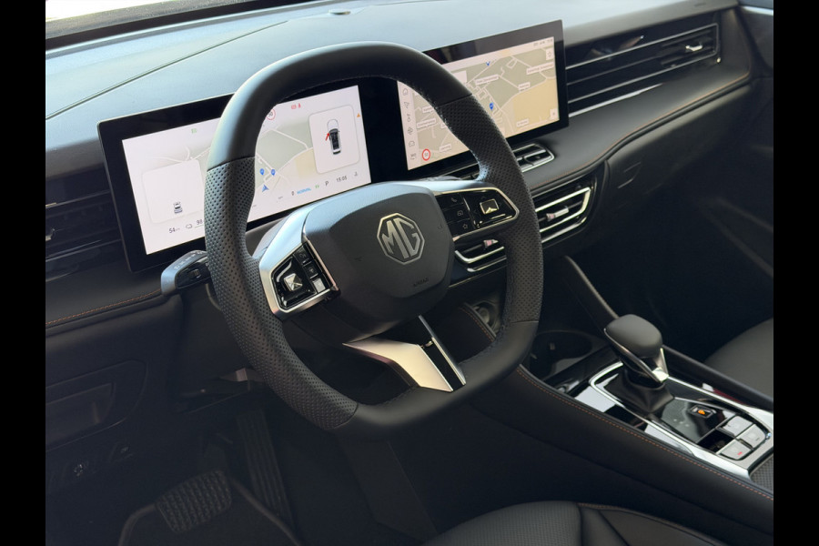 MG MG HS PHEV 1.5 TGDI LUXURY PHEV PLUG-IN HYBRIDE | LEER | 272PK NIEUWE AUTO | 100KM ELEK. BEREIK | 360° CAMERA | ELEKTRISCHE ACHTERKLEP | ST