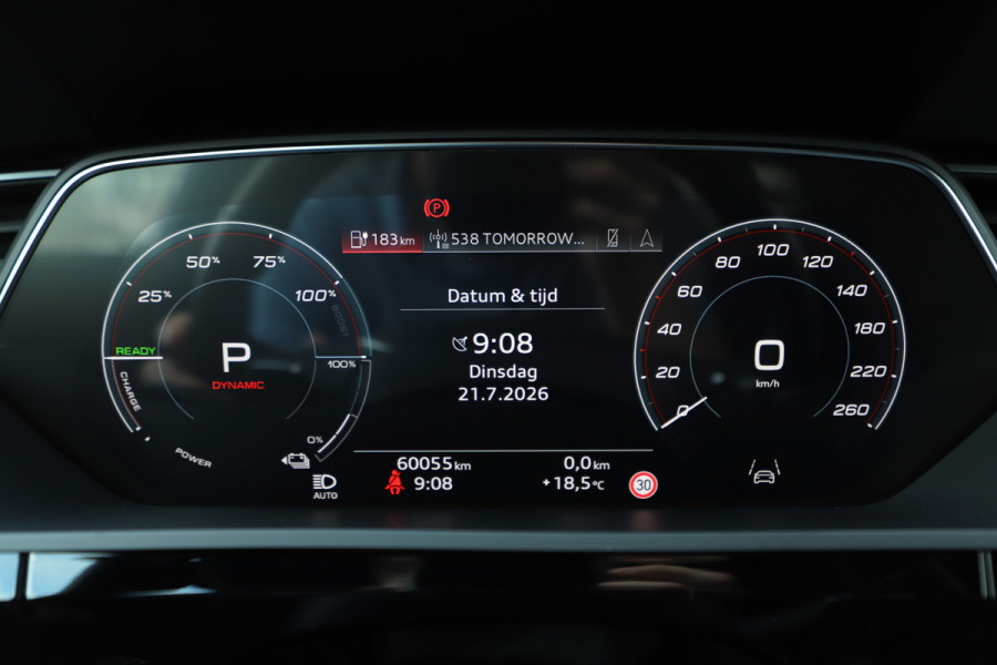 Audi e-tron Sportback S quattro 95 kWh | 503PK | Head-up | Luchtvering | Keyless-go | Bang&Olufsen | Pano | Stuurwielverw. | ACC | 2022.