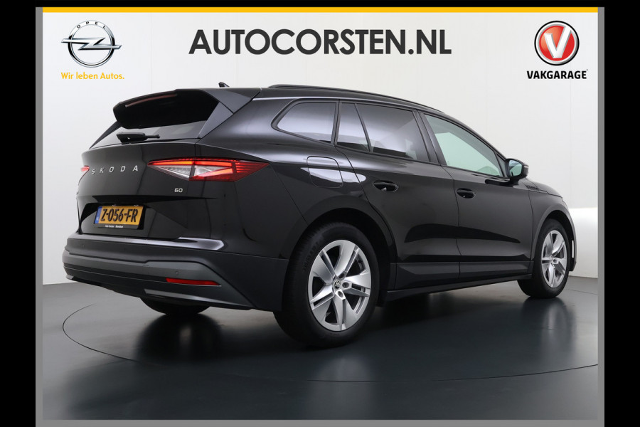 Škoda Enyaq iV60 SOH 94% Camera Adap.Cruise 3-Zone Ecc Stoel+Stuurverwarming Elek.A.klep Elek.Stoel+Memory Navi DAB Pdc Apple Carplay Android Auto Privacy Glas Usb Led SmartLink 19''LM Business Edition 1e Eigenaar Dealeronderhouden Origineel Nederlandse Auto