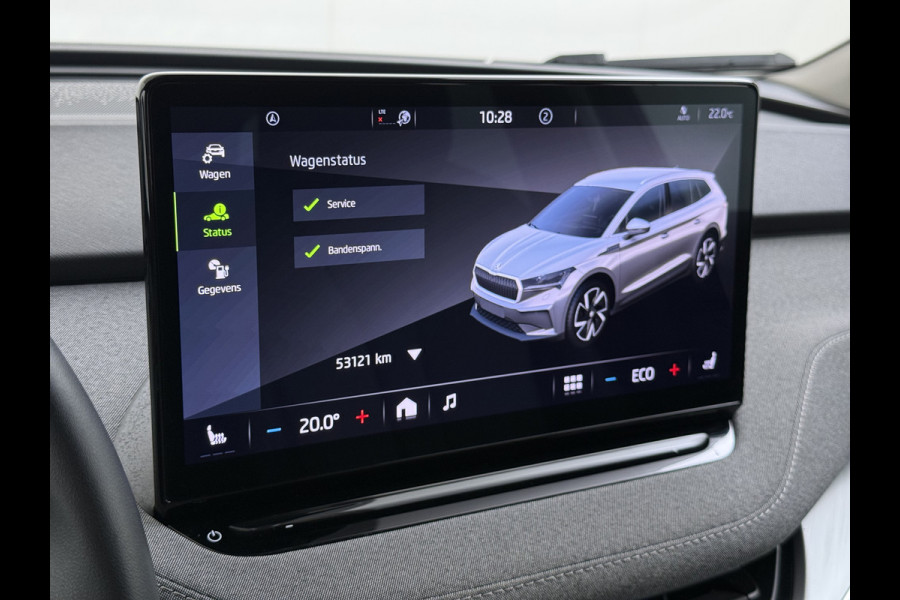 Škoda Enyaq iV60 SOH 94% Camera Adap.Cruise 3-Zone Ecc Stoel+Stuurverwarming Elek.A.klep Elek.Stoel+Memory Navi DAB Pdc Apple Carplay Android Auto Privacy Glas Usb Led SmartLink 19''LM Business Edition 1e Eigenaar Dealeronderhouden Origineel Nederlandse Auto