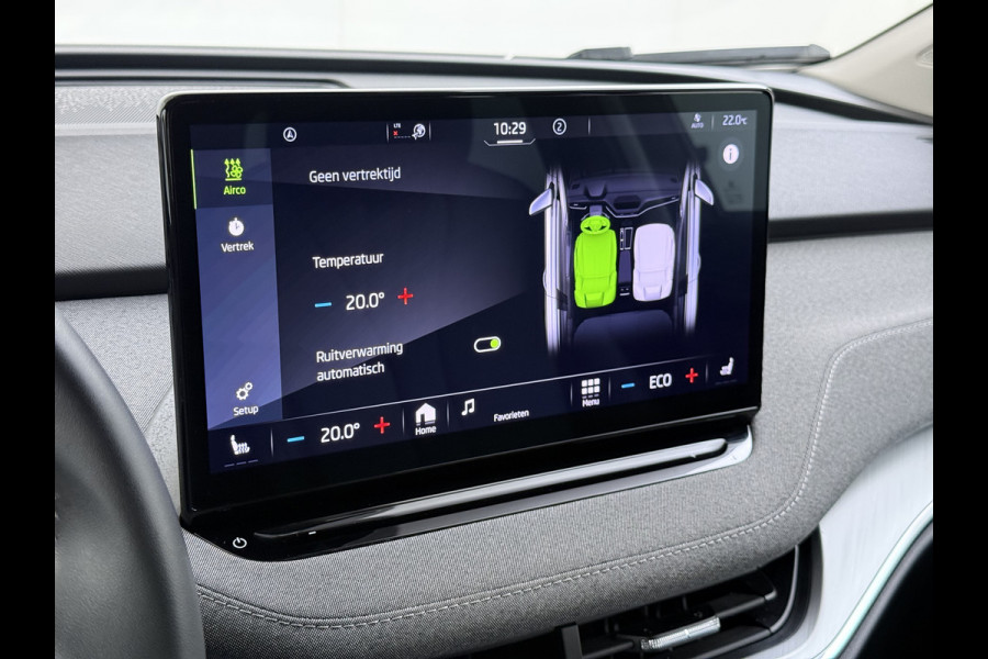Škoda Enyaq iV60 SOH 94% Camera Adap.Cruise 3-Zone Ecc Stoel+Stuurverwarming Elek.A.klep Elek.Stoel+Memory Navi DAB Pdc Apple Carplay Android Auto Privacy Glas Usb Led SmartLink 19''LM Business Edition 1e Eigenaar Dealeronderhouden Origineel Nederlandse Auto