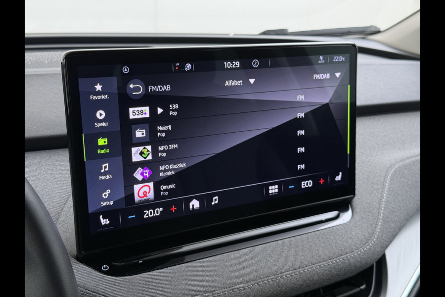 Škoda Enyaq iV60 SOH 94% Camera Adap.Cruise 3-Zone Ecc Stoel+Stuurverwarming Elek.A.klep Elek.Stoel+Memory Navi DAB Pdc Apple Carplay Android Auto Privacy Glas Usb Led SmartLink 19''LM Business Edition 1e Eigenaar Dealeronderhouden Origineel Nederlandse Auto