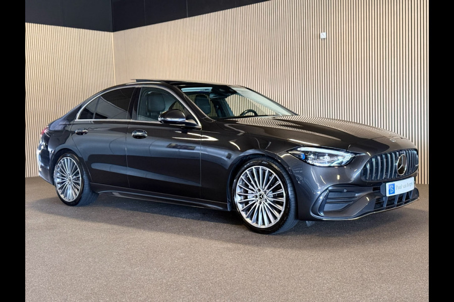 Mercedes-Benz C-Klasse 220D AMG STYLING-PANORAMA-MEMORY-BURMESTER-ACC-TREKHAAK-ZEER COMPLEET