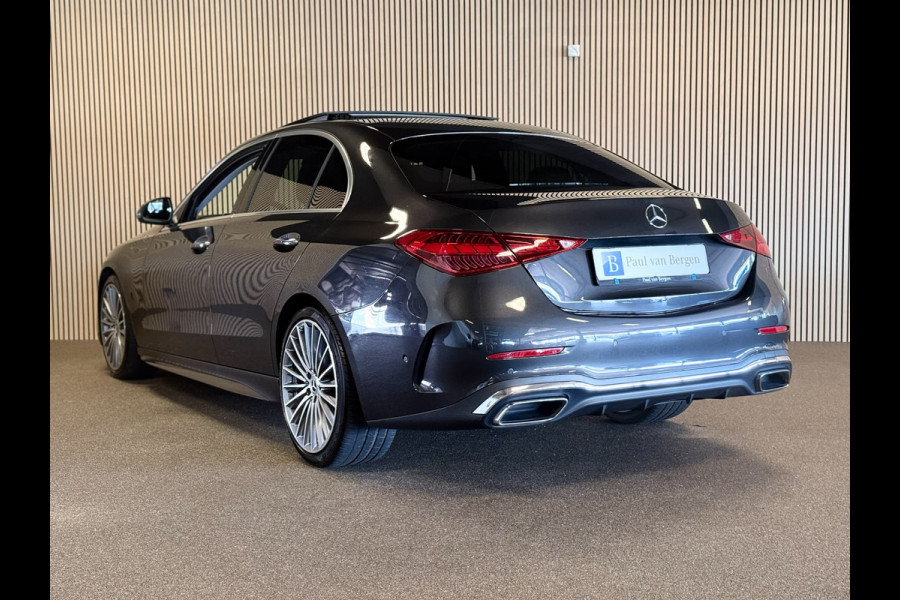Mercedes-Benz C-Klasse 220D AMG STYLING-PANORAMA-MEMORY-BURMESTER-ACC-TREKHAAK-ZEER COMPLEET