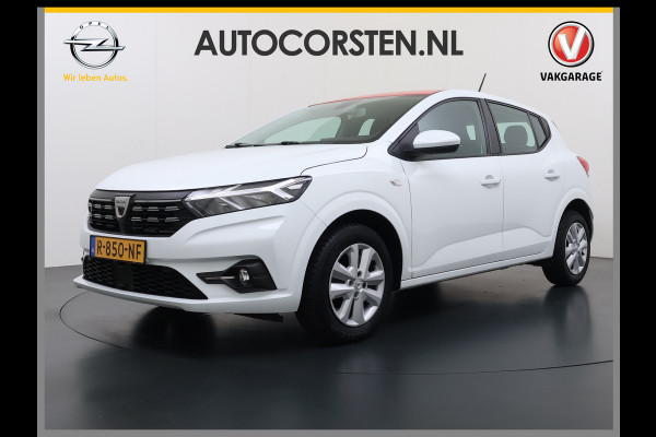 Dacia Sandero 1.0TCe 92PK 5Drs Navi Airco Apple Carplay Android Auto Cruise Control Bluetooth Pdc Comfort Isofix Regen-Lichtsensor ESP 1e Eigenaar Origineel Nederlandse Auto