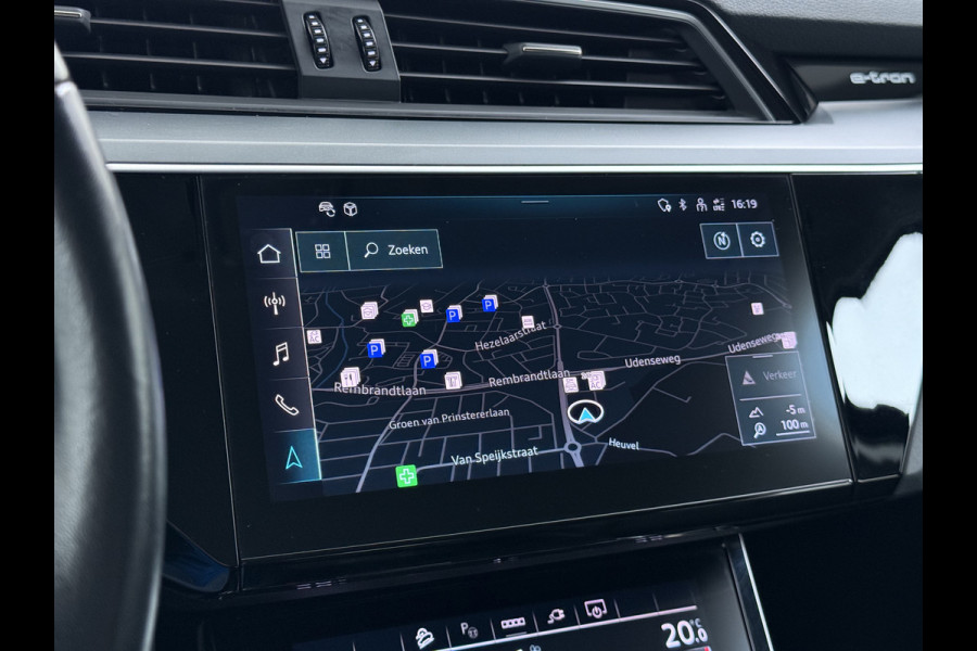 Audi e-tron 55 Quattro 408pk 95kWh Luchtvering LED Navi Ecc Edition Cruise Control Pdc Elek.Achterklep SOH 92% Lmv 19" Virtual Cockpit Led Isofix DAB Bluetooth 1e Eigenaar Origineel Nederlandse Auto Dealeronderhouden