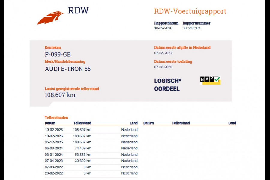 Audi e-tron 55 Quattro 408pk 95kWh Luchtvering LED Navi Ecc Edition Cruise Control Pdc Elek.Achterklep SOH 92% Lmv 19" Virtual Cockpit Led Isofix DAB Bluetooth 1e Eigenaar Origineel Nederlandse Auto Dealeronderhouden