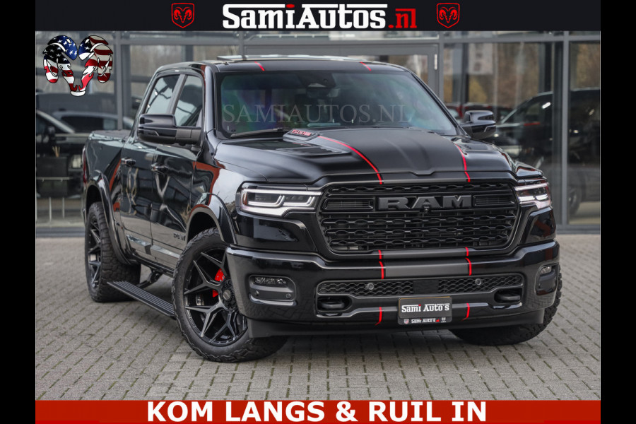 Dodge Ram LIMITED 2026 5.7 V8 HEMI | MAXIMAAL UITGERUST | DUBBELE CABINE | 5 PERSOONS | DC | Allernieuwste Limited uitvoering – volledig uitgerust met alle opties, inclusief MWK en normale laadbak Voorraad nr 3806