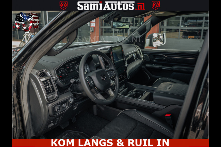 Dodge Ram LIMITED 2026 5.7 V8 HEMI | MAXIMAAL UITGERUST | DUBBELE CABINE | 5 PERSOONS | DC | Allernieuwste Limited uitvoering – volledig uitgerust met alle opties, inclusief MWK en normale laadbak Voorraad nr 3806