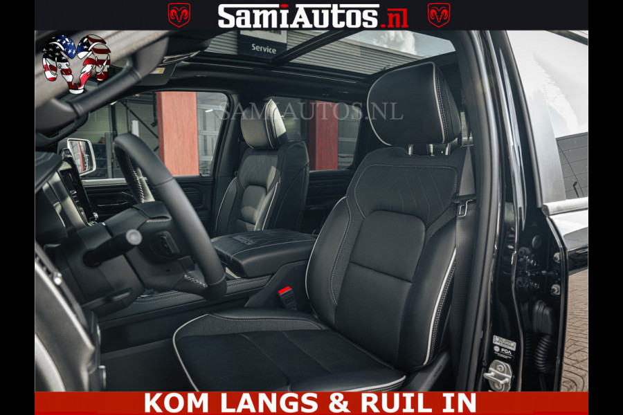 Dodge Ram LIMITED 2026 5.7 V8 HEMI | MAXIMAAL UITGERUST | DUBBELE CABINE | 5 PERSOONS | DC | Allernieuwste Limited uitvoering – volledig uitgerust met alle opties, inclusief MWK en normale laadbak Voorraad nr 3806