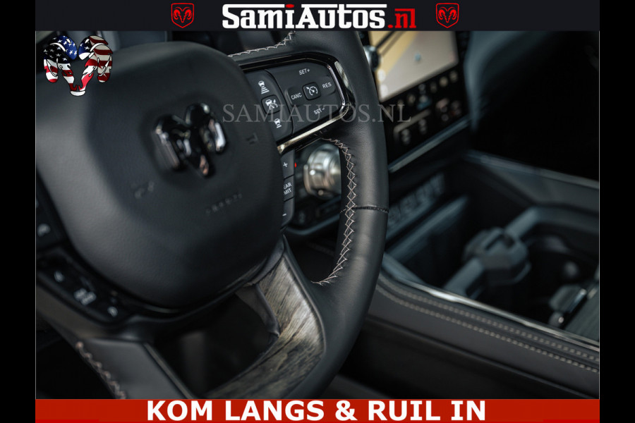 Dodge Ram LIMITED 2026 5.7 V8 HEMI | MAXIMAAL UITGERUST | DUBBELE CABINE | 5 PERSOONS | DC | Allernieuwste Limited uitvoering – volledig uitgerust met alle opties, inclusief MWK en normale laadbak Voorraad nr 3806