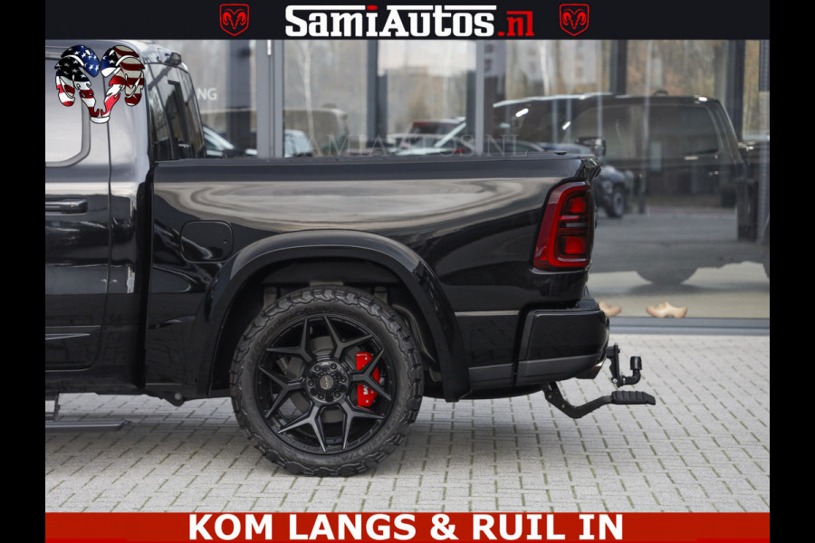 Dodge Ram LIMITED 2026 5.7 V8 HEMI | MAXIMAAL UITGERUST | DUBBELE CABINE | 5 PERSOONS | DC | Allernieuwste Limited uitvoering – volledig uitgerust met alle opties, inclusief MWK en normale laadbak Voorraad nr 3806
