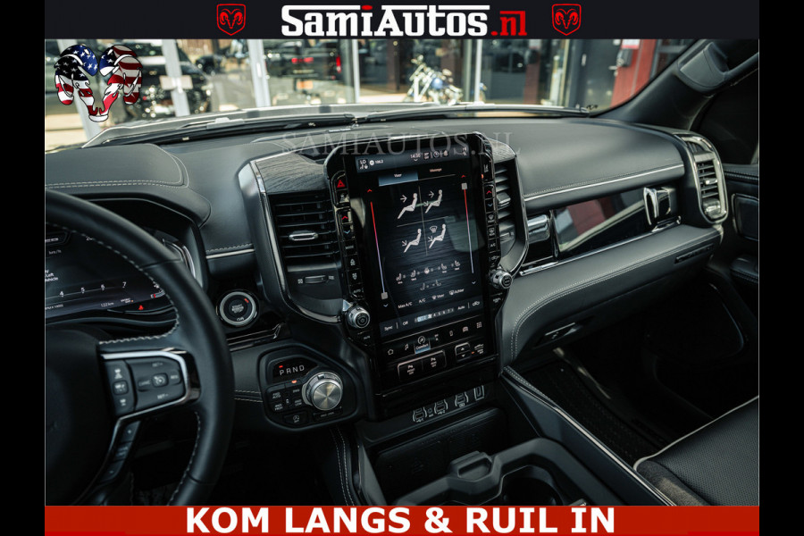 Dodge Ram LIMITED 2026 5.7 V8 HEMI | MAXIMAAL UITGERUST | DUBBELE CABINE | 5 PERSOONS | DC | Allernieuwste Limited uitvoering – volledig uitgerust met alle opties, inclusief MWK en normale laadbak Voorraad nr 3806