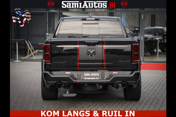 Dodge Ram LIMITED 2026 5.7 V8 HEMI | MAXIMAAL UITGERUST | DUBBELE CABINE | 5 PERSOONS | DC | Allernieuwste Limited uitvoering – volledig uitgerust met alle opties, inclusief MWK en normale laadbak Voorraad nr 3806