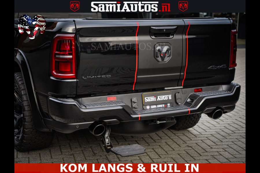 Dodge Ram LIMITED 2026 5.7 V8 HEMI | MAXIMAAL UITGERUST | DUBBELE CABINE | 5 PERSOONS | DC | Allernieuwste Limited uitvoering – volledig uitgerust met alle opties, inclusief MWK en normale laadbak Voorraad nr 3806