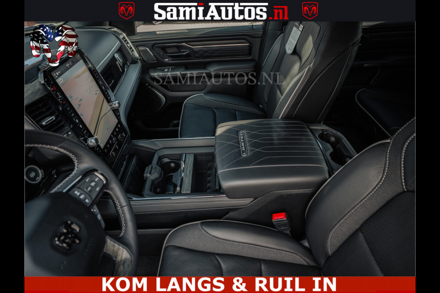 Dodge Ram LIMITED 2026 5.7 V8 HEMI | MAXIMAAL UITGERUST | DUBBELE CABINE | 5 PERSOONS | DC | Allernieuwste Limited uitvoering – volledig uitgerust met alle opties, inclusief MWK en normale laadbak Voorraad nr 3806