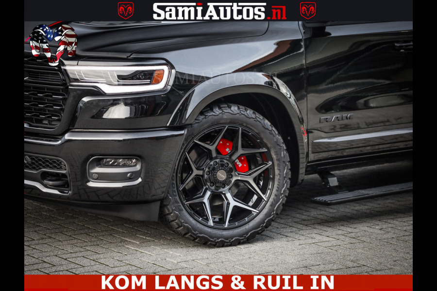 Dodge Ram LIMITED 2026 5.7 V8 HEMI | MAXIMAAL UITGERUST | DUBBELE CABINE | 5 PERSOONS | DC | Allernieuwste Limited uitvoering – volledig uitgerust met alle opties, inclusief MWK en normale laadbak Voorraad nr 3806