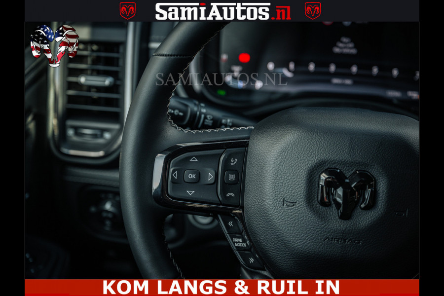 Dodge Ram LIMITED 2026 5.7 V8 HEMI | MAXIMAAL UITGERUST | DUBBELE CABINE | 5 PERSOONS | DC | Allernieuwste Limited uitvoering – volledig uitgerust met alle opties, inclusief MWK en normale laadbak Voorraad nr 3806