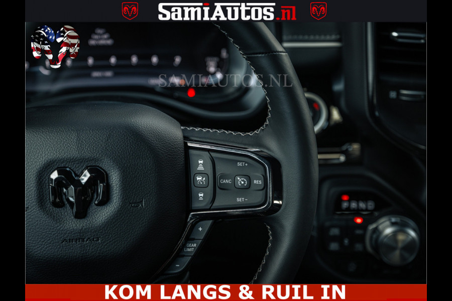 Dodge Ram LIMITED 2026 5.7 V8 HEMI | MAXIMAAL UITGERUST | DUBBELE CABINE | 5 PERSOONS | DC | Allernieuwste Limited uitvoering – volledig uitgerust met alle opties, inclusief MWK en normale laadbak Voorraad nr 3806