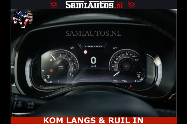 Dodge Ram LIMITED 2026 5.7 V8 HEMI | MAXIMAAL UITGERUST | DUBBELE CABINE | 5 PERSOONS | DC | Allernieuwste Limited uitvoering – volledig uitgerust met alle opties, inclusief MWK en normale laadbak Voorraad nr 3806