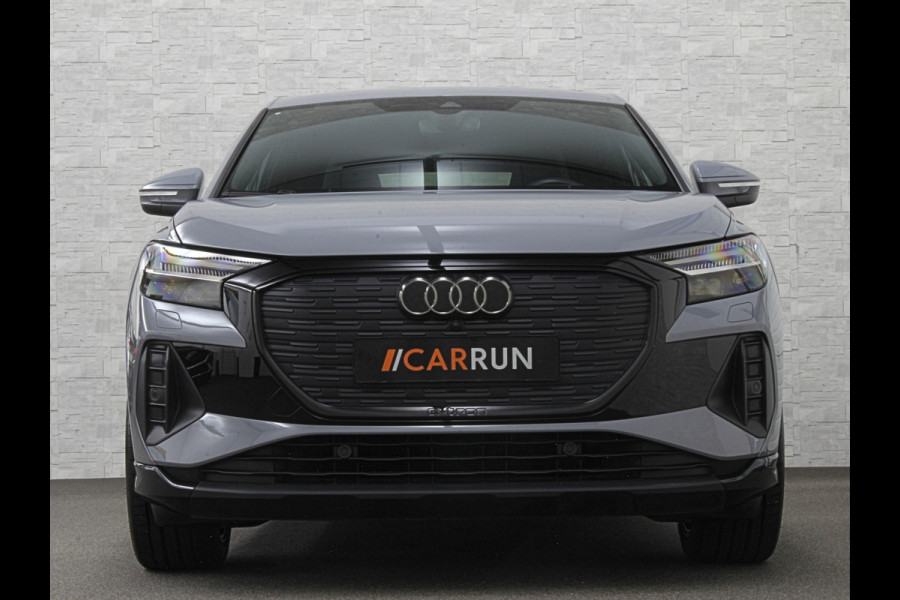 Audi Q4 Sportback e-tron 40 S-Line 77 kWh | Sportstoelen | H-Leder | ACC | Lane ass. | Virtual + | Black-Optic | Stoelverwarming | Camera | Matrix-Led | Getint Glas | Zwarte Hemelbekleding | MMi+ | 3-Zone Clima | Bovag Garantie |