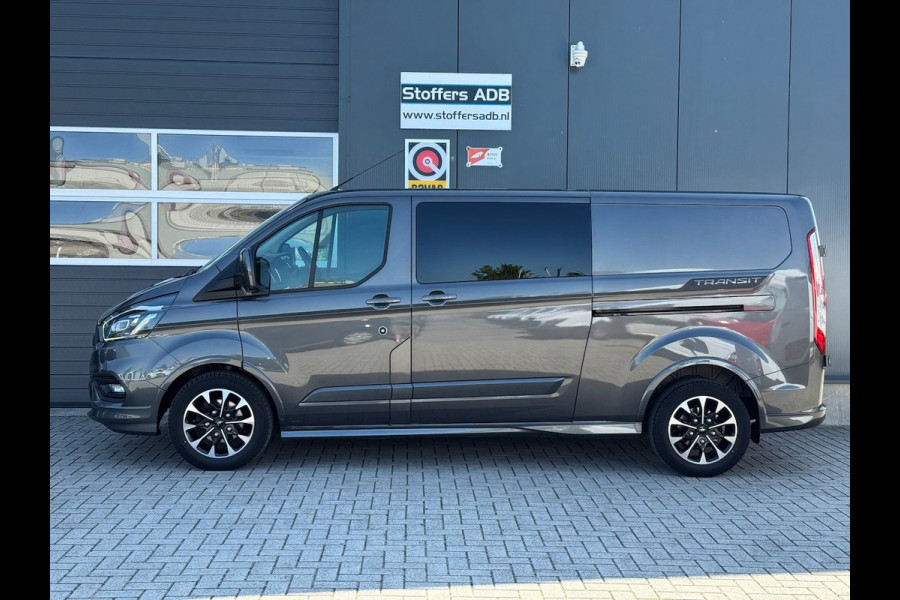 Ford Transit Custom 320 2.0 TDCI 185pk L2H1 Sport DC | L+R SCHUIF | Navi | Xenon | Raptor | Automaat | Trekhaak | 5-Zits