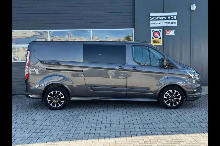 Ford Transit Custom 320 2.0 TDCI 185pk L2H1 Sport DC | L+R SCHUIF | Navi | Xenon | Raptor | Automaat | Trekhaak | 5-Zits