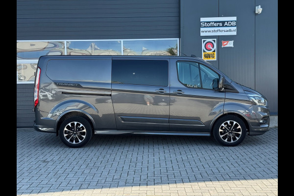 Ford Transit Custom 320 2.0 TDCI 185pk L2H1 Sport DC | L+R SCHUIF | Navi | Xenon | Raptor | Automaat | Trekhaak | 5-Zits